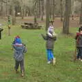 Everyone's got a stick, A Day at High Lodge, Brandon, Suffolk - 3rd January 2017