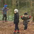 Harry's on the rope swing, A Day at High Lodge, Brandon, Suffolk - 3rd January 2017