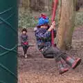 Harry has another swing around, A Day at High Lodge, Brandon, Suffolk - 3rd January 2017