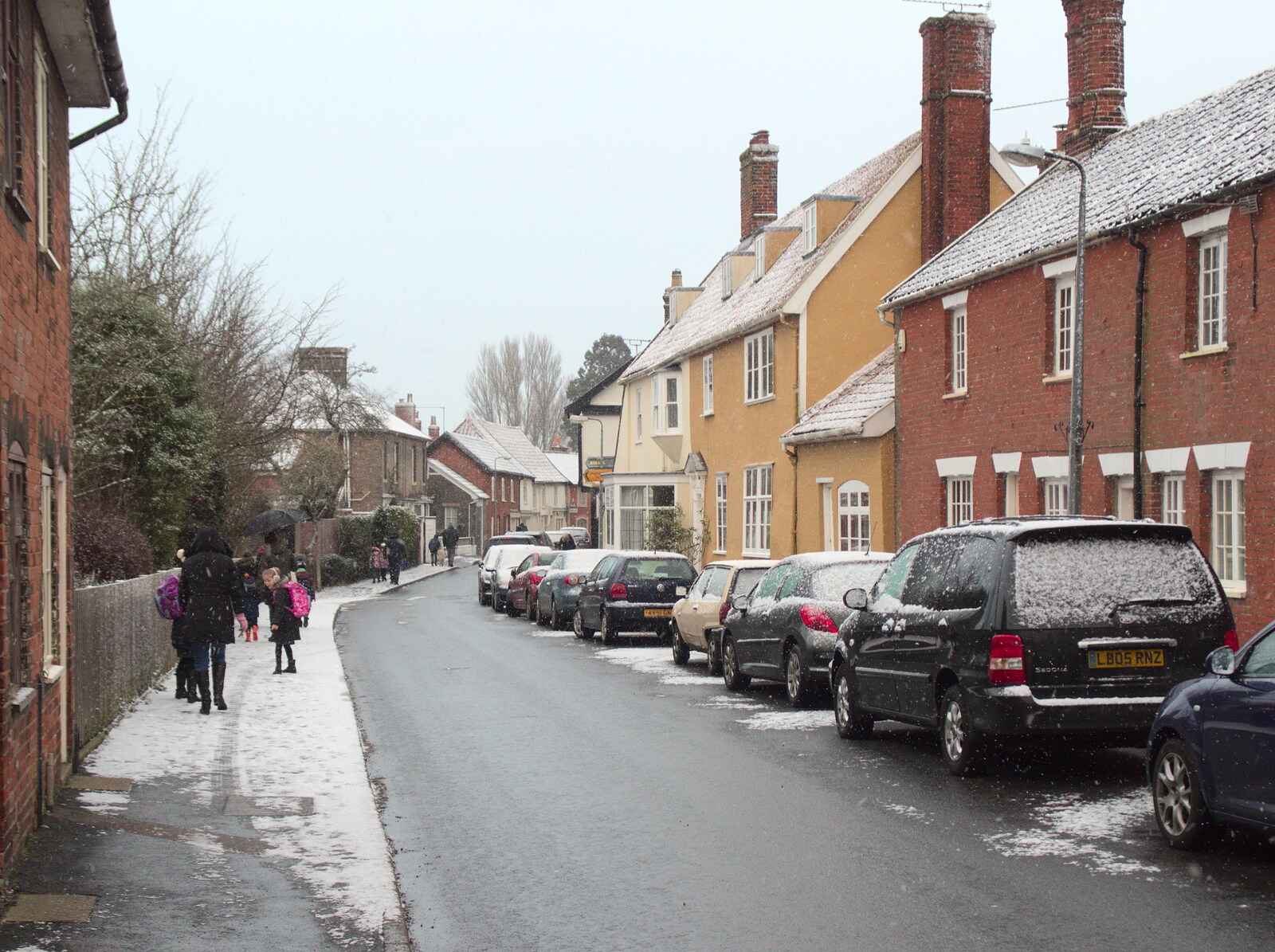Church Street in Eye, on the walk to school from A Snowy January Miscellany, Eye, Suffolk - 15th January 2017