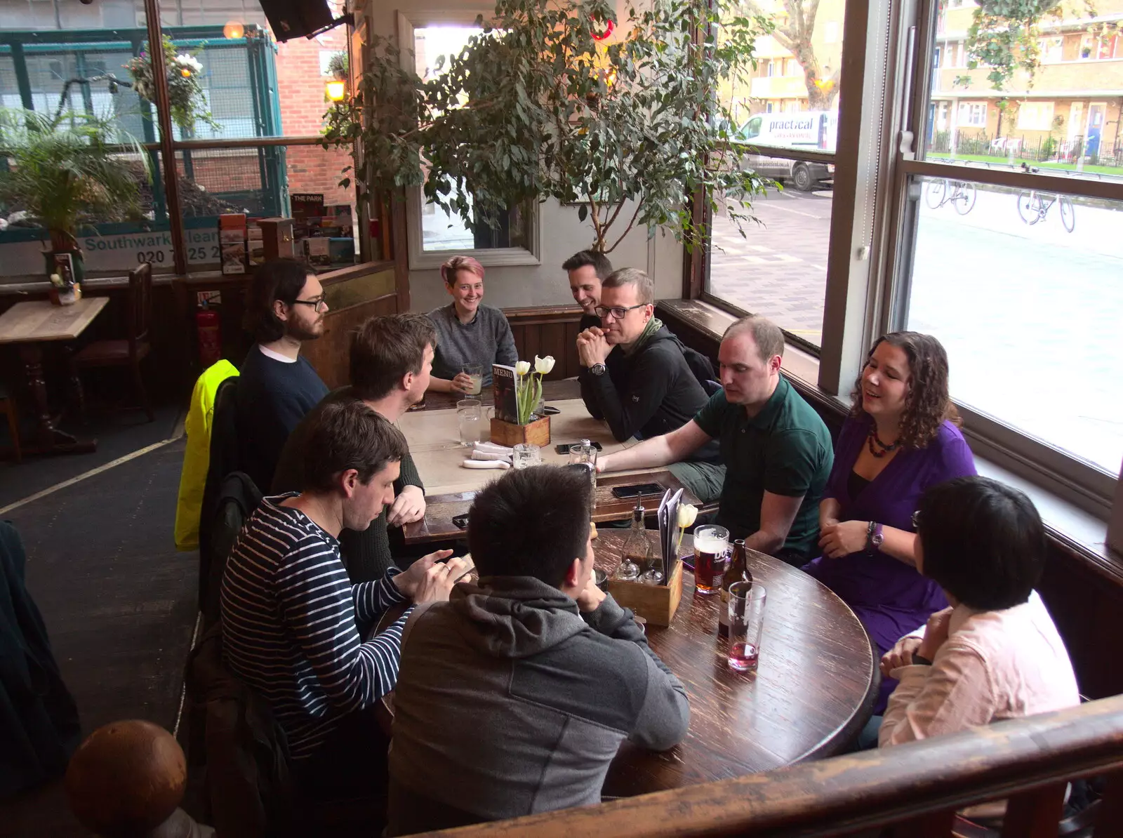 SwiftKey waits for pizza, from SwiftKey's Last Days in Southwark and a Taxi Protest, London - 18th January 2017