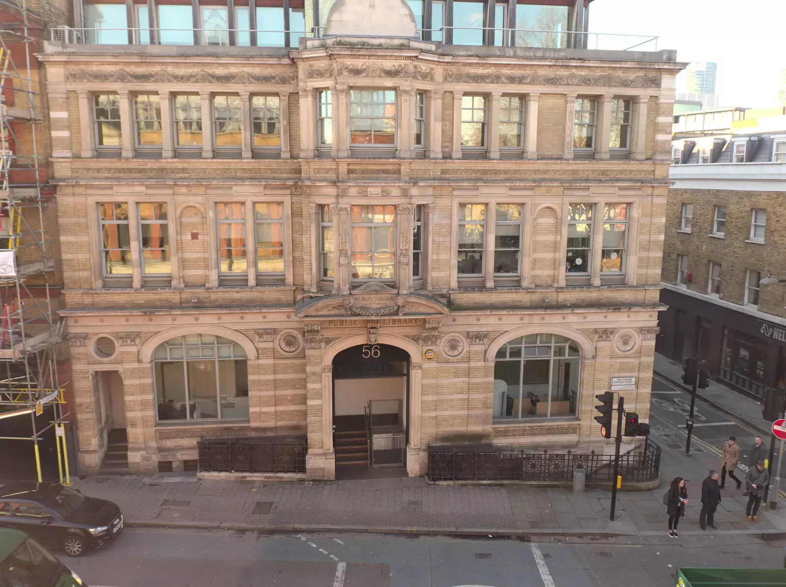 The former St. Saviour's Public Library, from SwiftKey's Last Days in Southwark and a Taxi Protest, London - 18th January 2017