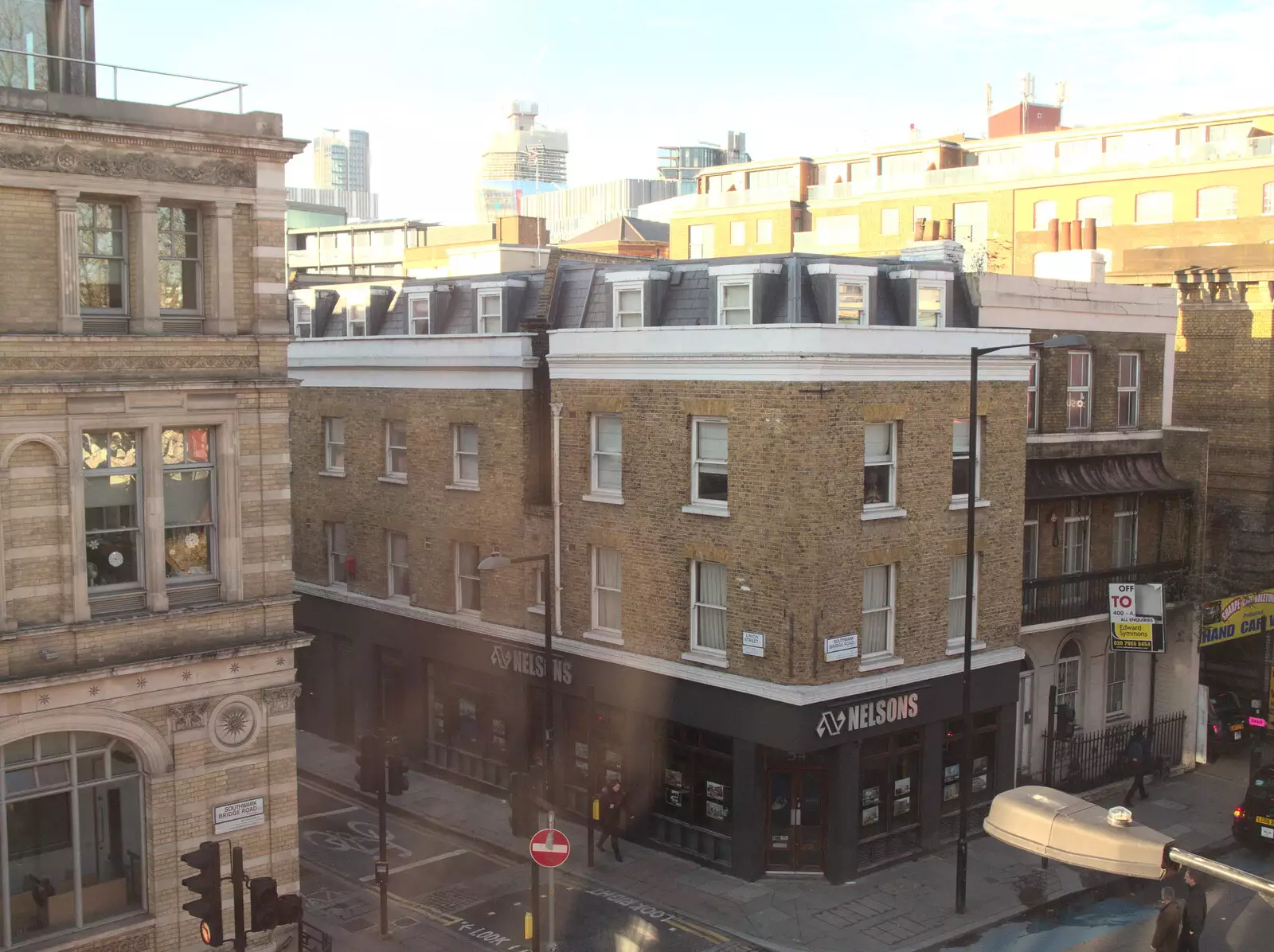 The corner of Union Street and SBR, from SwiftKey's Last Days in Southwark and a Taxi Protest, London - 18th January 2017