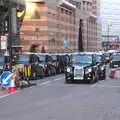 Queen Victoria Street is full of taxis, SwiftKey's Last Days in Southwark and a Taxi Protest, London - 18th January 2017