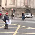 A protestor carries a placard, SwiftKey's Last Days in Southwark and a Taxi Protest, London - 18th January 2017