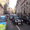 More taxis block Threadneedle Street, SwiftKey's Last Days in Southwark and a Taxi Protest, London - 18th January 2017