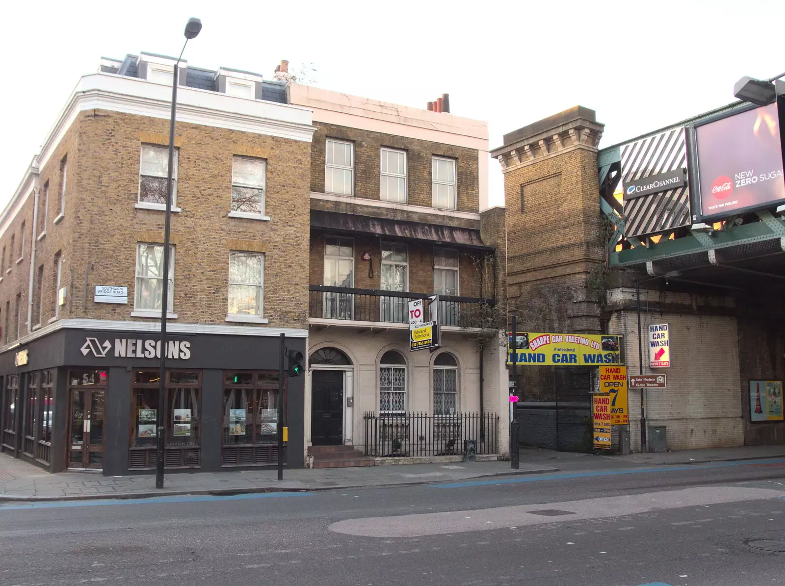 The buildings opposite the office, from SwiftKey's Last Days in Southwark and a Taxi Protest, London - 18th January 2017