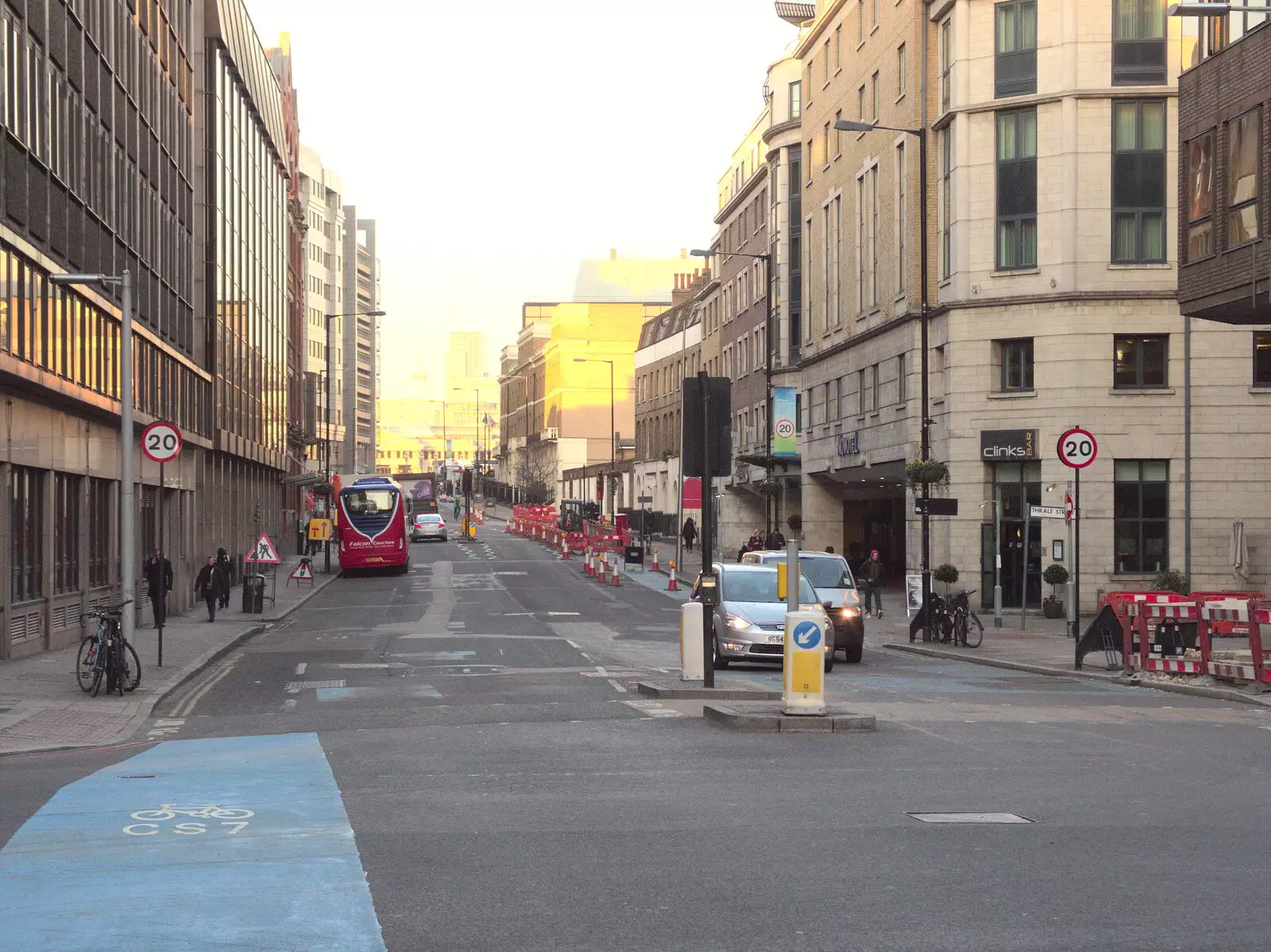 Southwark Bridge Road near Clinks, from SwiftKey's Last Days in Southwark and a Taxi Protest, London - 18th January 2017