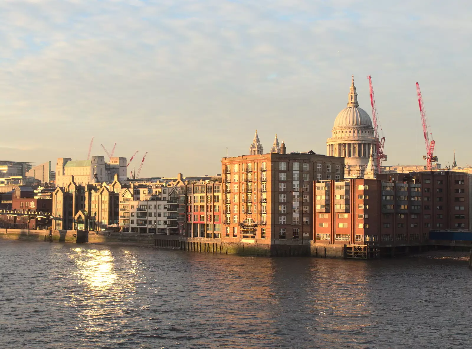 St. Paul's in the afternoon sun, from SwiftKey's Last Days in Southwark and a Taxi Protest, London - 18th January 2017