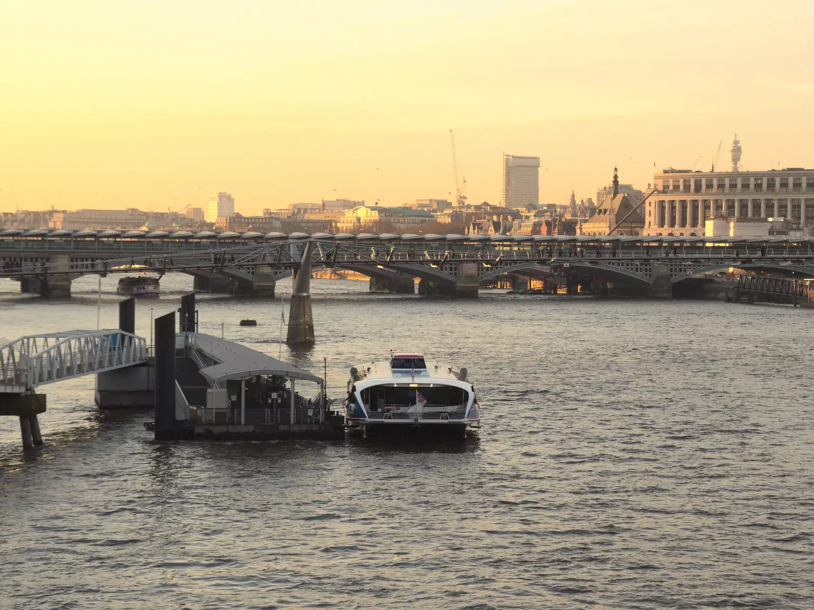 Blackfriar's Bridge from Southwark Bridge, from SwiftKey's Last Days in Southwark and a Taxi Protest, London - 18th January 2017