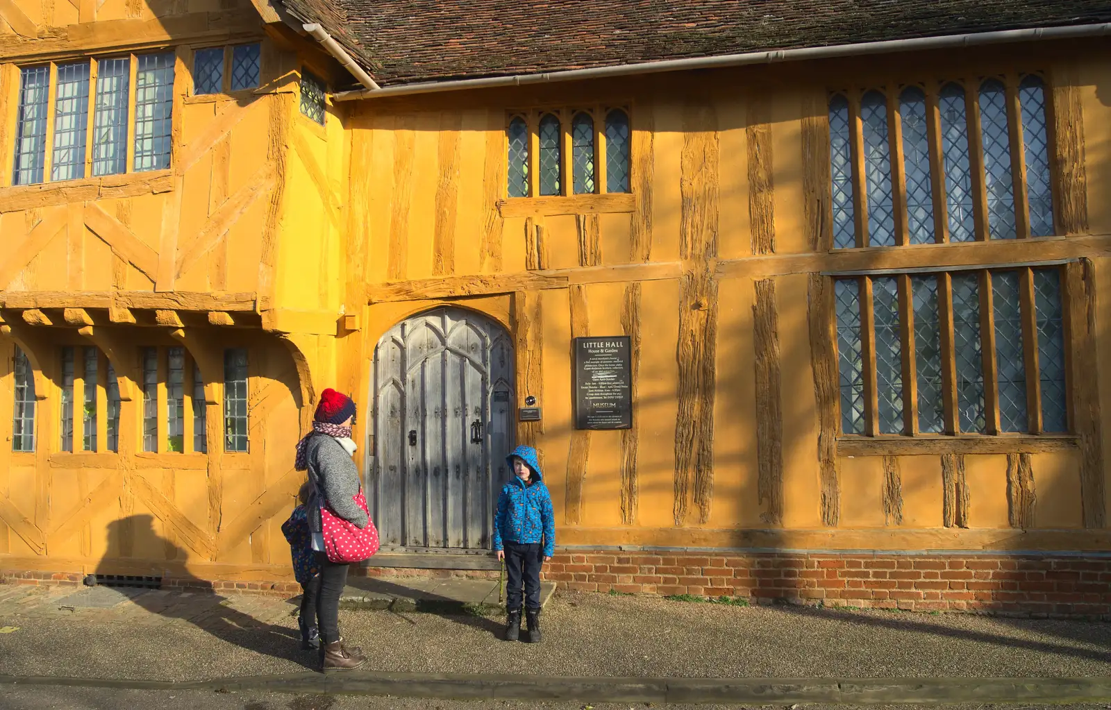 Outside Little Hall, from A Day in Lavenham, Suffolk - 22nd January 2017