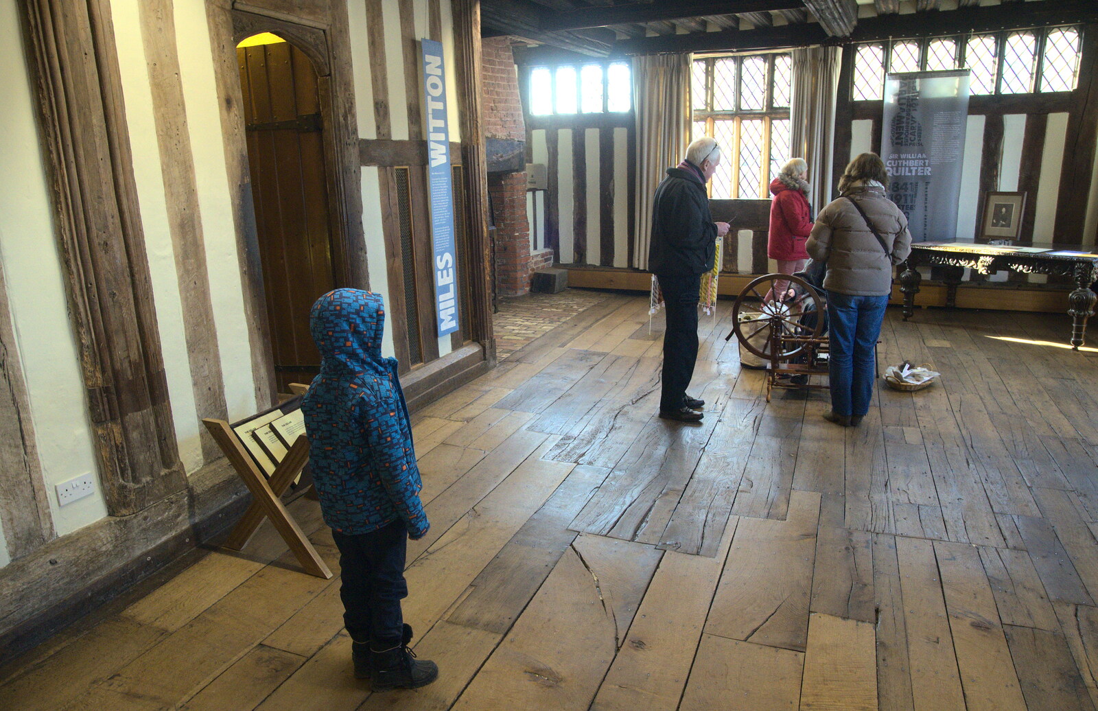 Fred upstairs in the Guildhall museum from A Day in Lavenham, Suffolk - 22nd January 2017