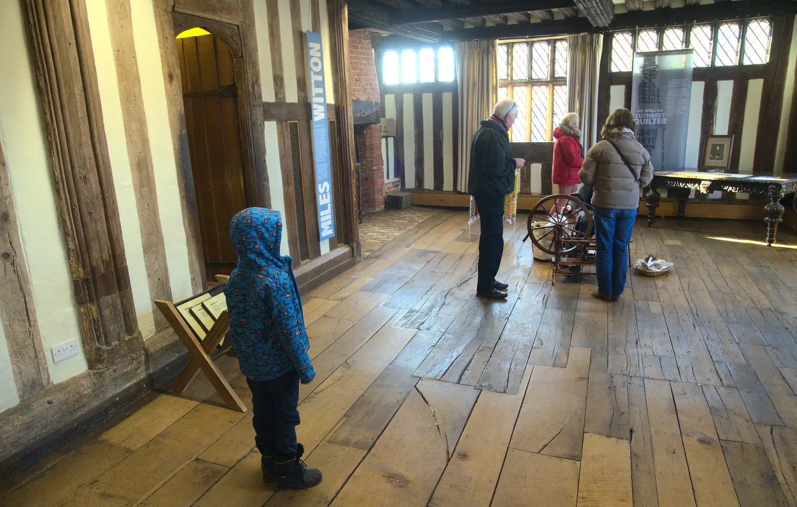 Fred upstairs in the Guildhall museum, from A Day in Lavenham, Suffolk - 22nd January 2017