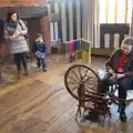 Some wool is spun, A Day in Lavenham, Suffolk - 22nd January 2017