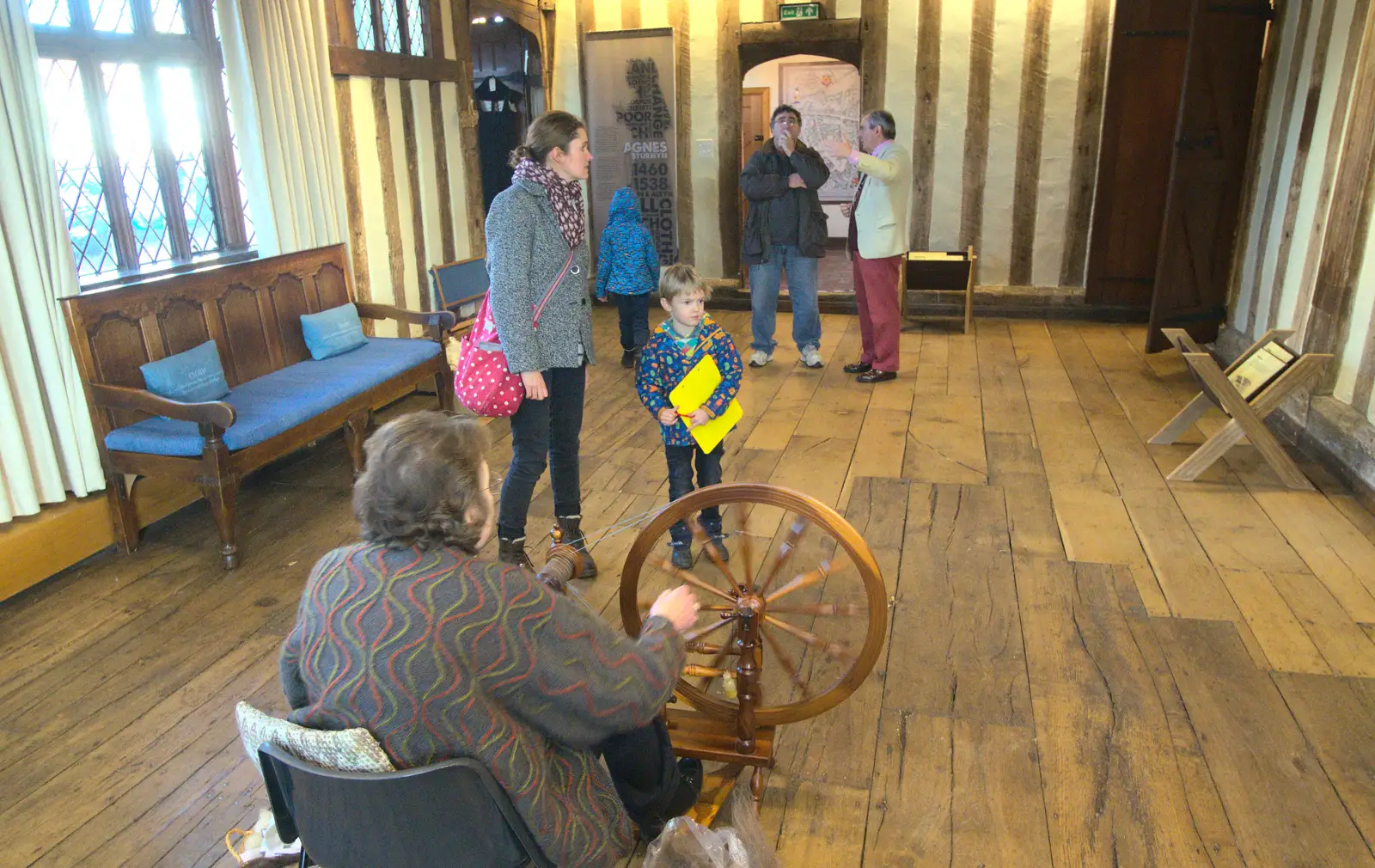 Harry looks around, from A Day in Lavenham, Suffolk - 22nd January 2017