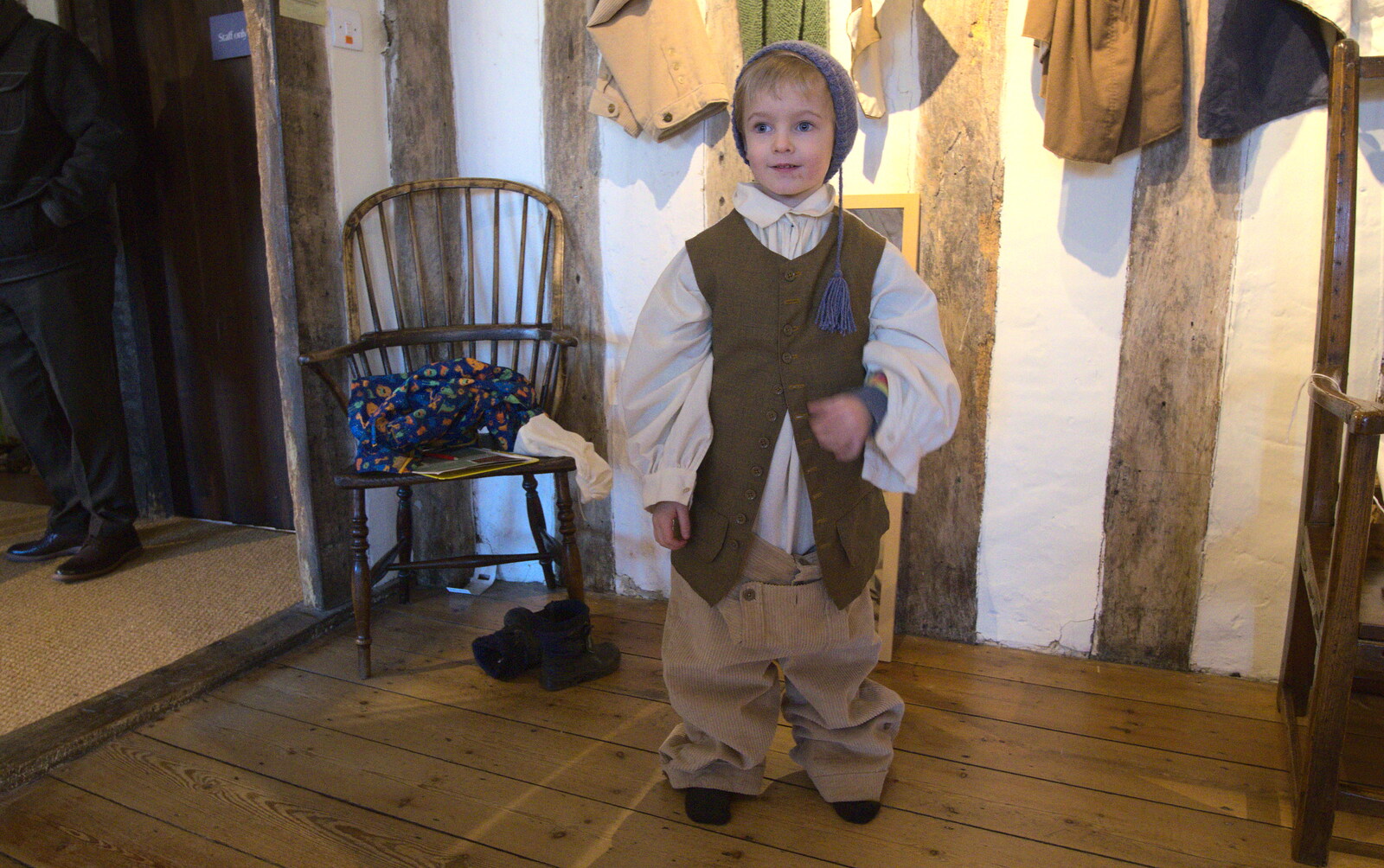 Harry dresses up in period gear from A Day in Lavenham, Suffolk - 22nd January 2017