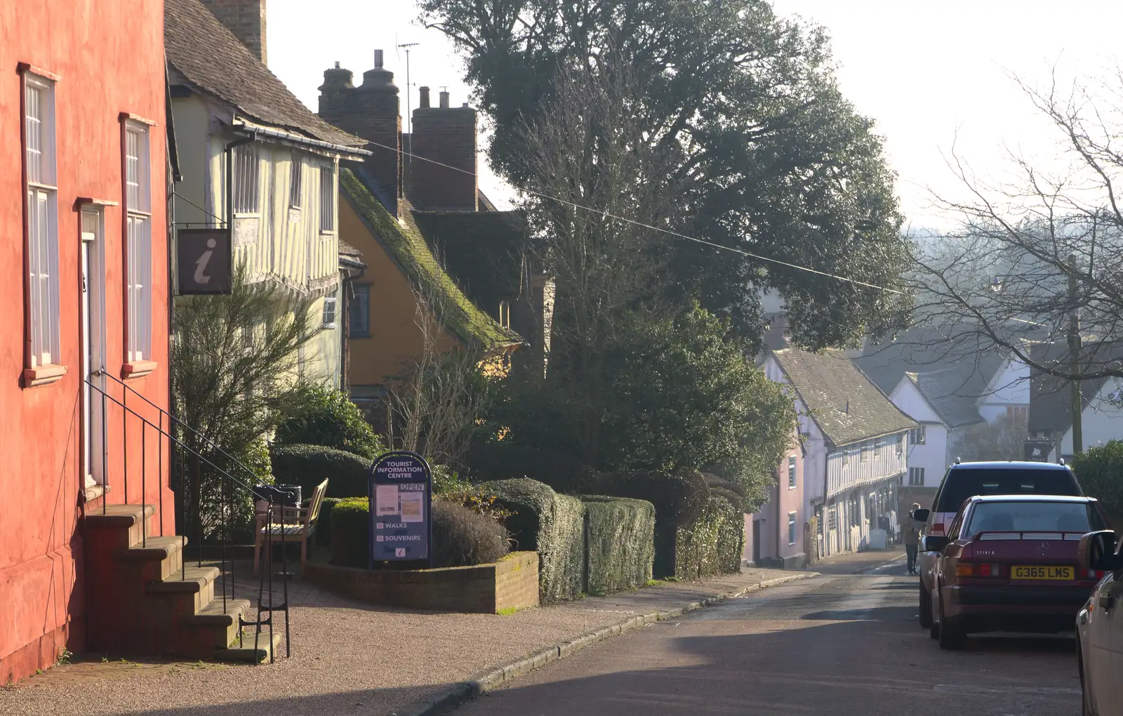 Lavenham's equivalent of Gold Hill, from A Day in Lavenham, Suffolk - 22nd January 2017