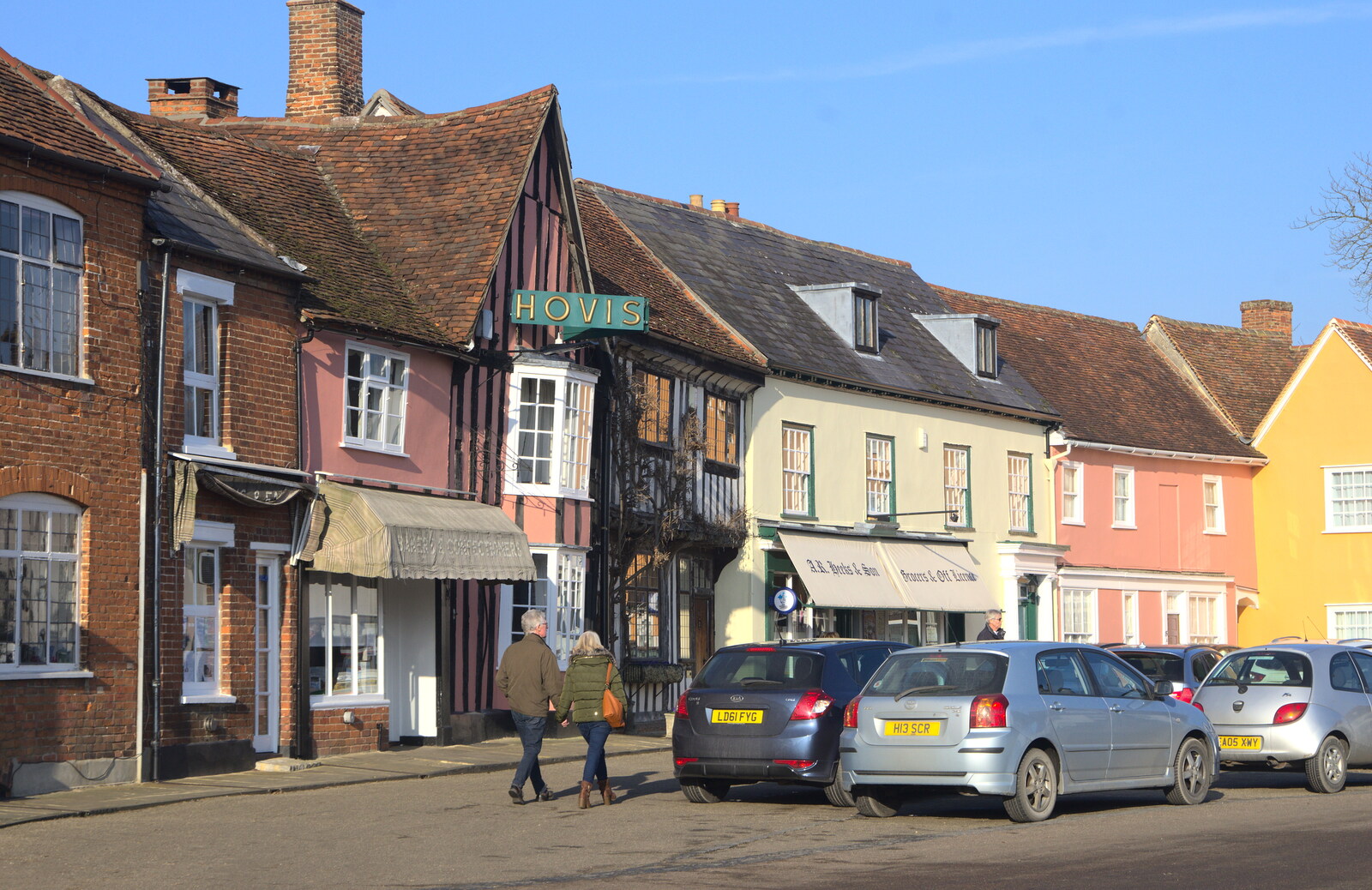 Lavenham's market place from A Day in Lavenham, Suffolk - 22nd January 2017