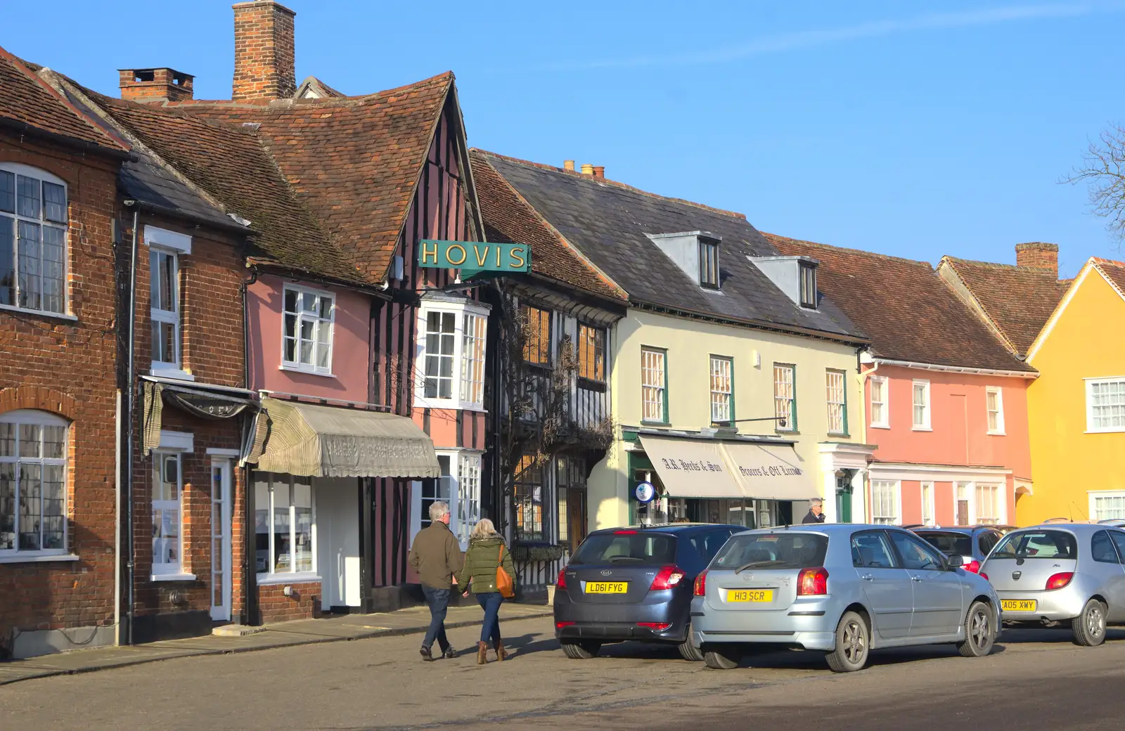 Lavenham's market place, from A Day in Lavenham, Suffolk - 22nd January 2017