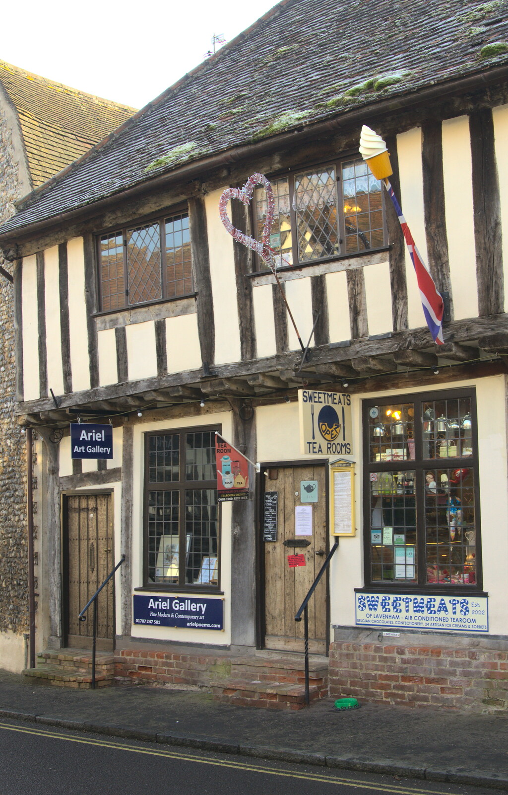 A Lavenham ice-cream shop from A Day in Lavenham, Suffolk - 22nd January 2017