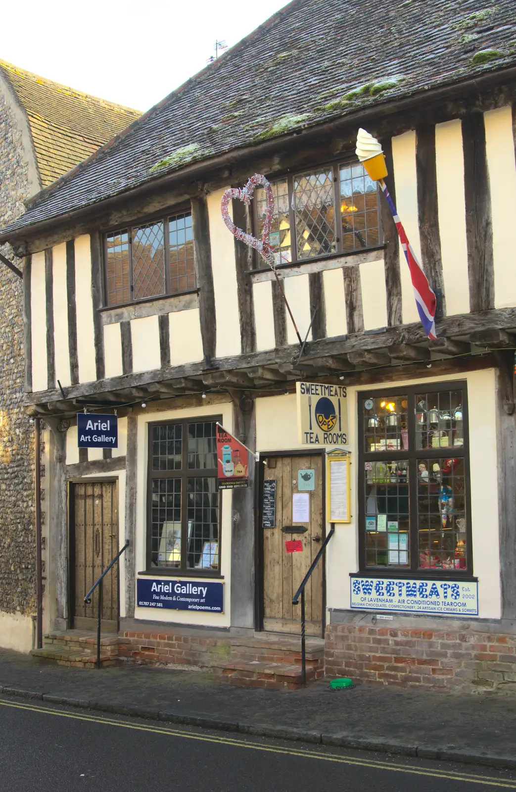 A Lavenham ice-cream shop, from A Day in Lavenham, Suffolk - 22nd January 2017