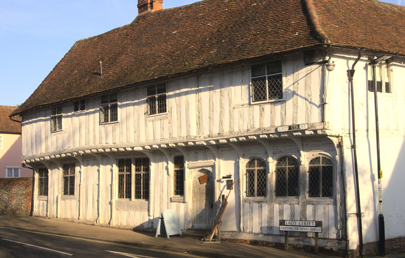 A timber-framed house on Lady Street from A Day in Lavenham, Suffolk - 22nd January 2017
