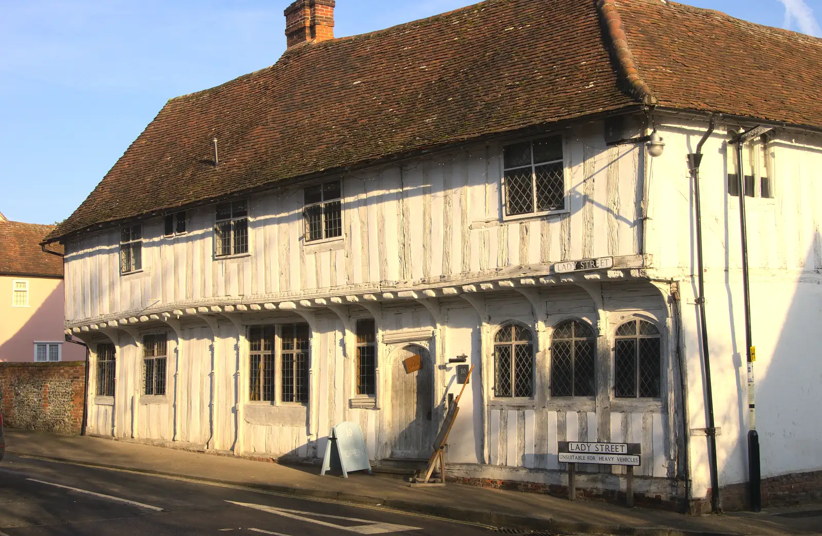 A timber-framed house on Lady Street, from A Day in Lavenham, Suffolk - 22nd January 2017