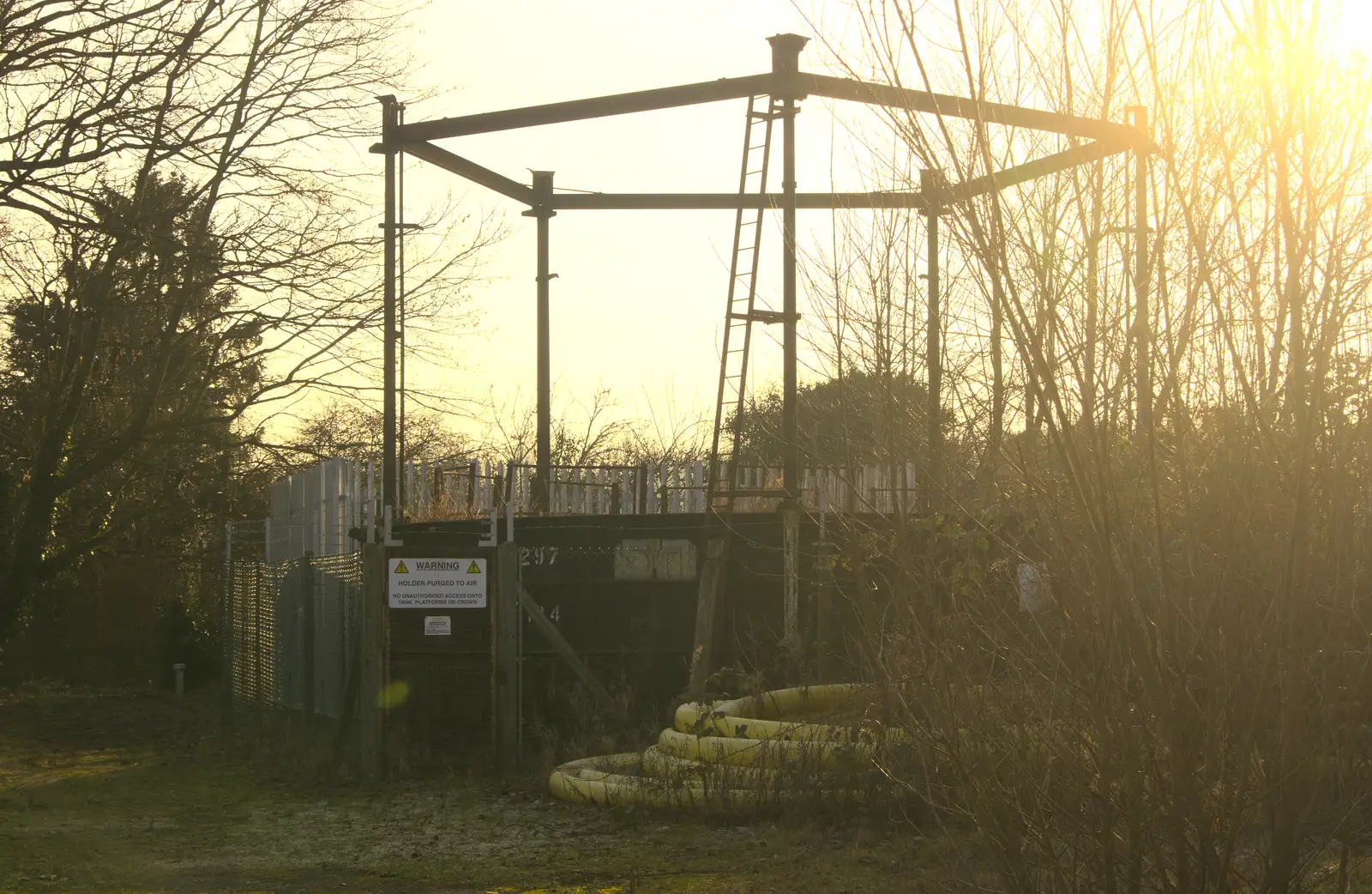 A miniature gasometer, from A Day in Lavenham, Suffolk - 22nd January 2017