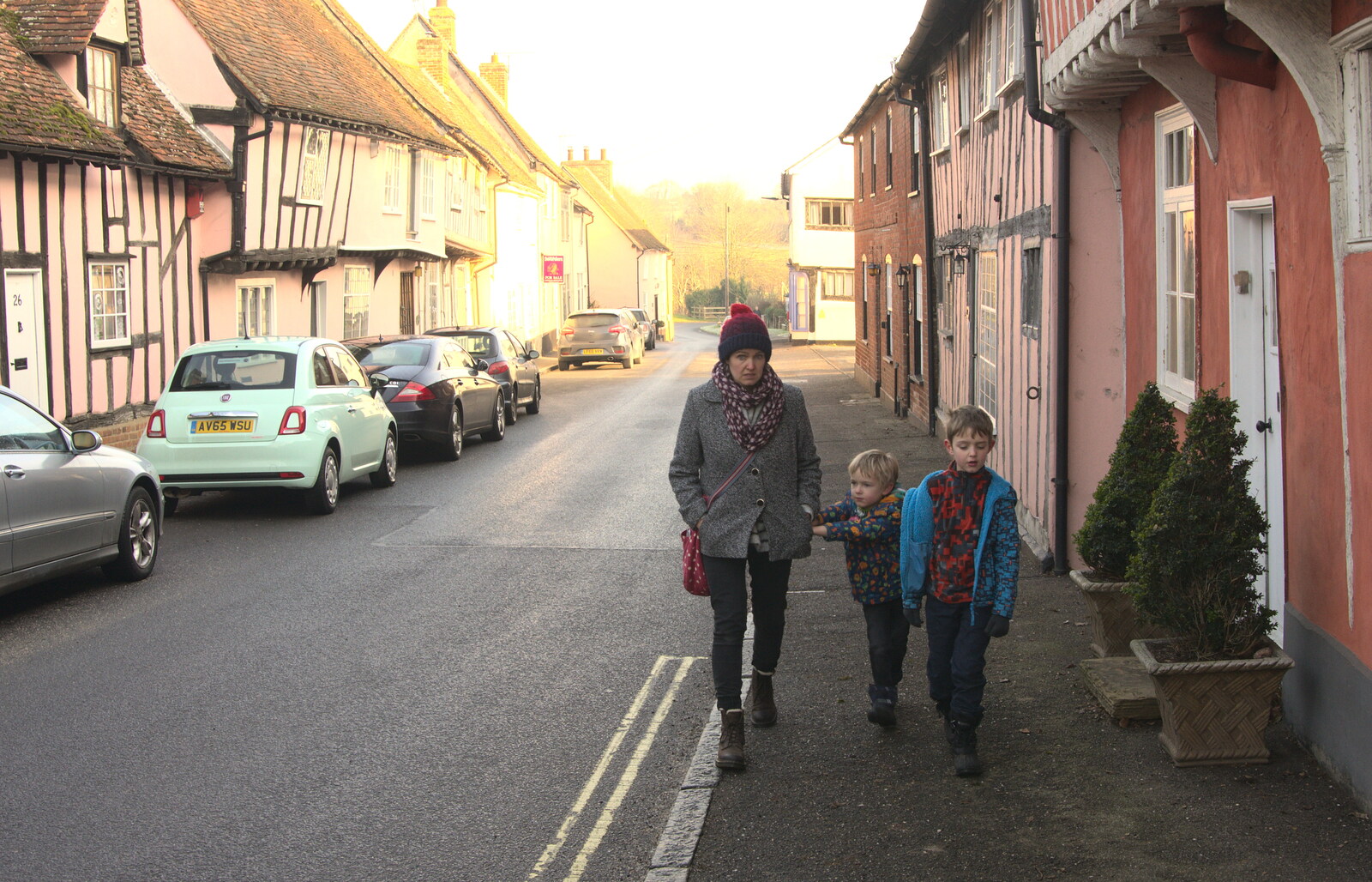 Walking back to the car from A Day in Lavenham, Suffolk - 22nd January 2017