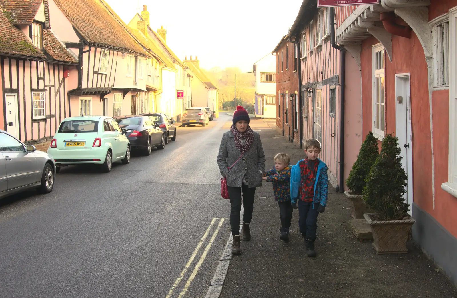 Walking back to the car, from A Day in Lavenham, Suffolk - 22nd January 2017