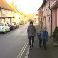 Walking back to the car, A Day in Lavenham, Suffolk - 22nd January 2017