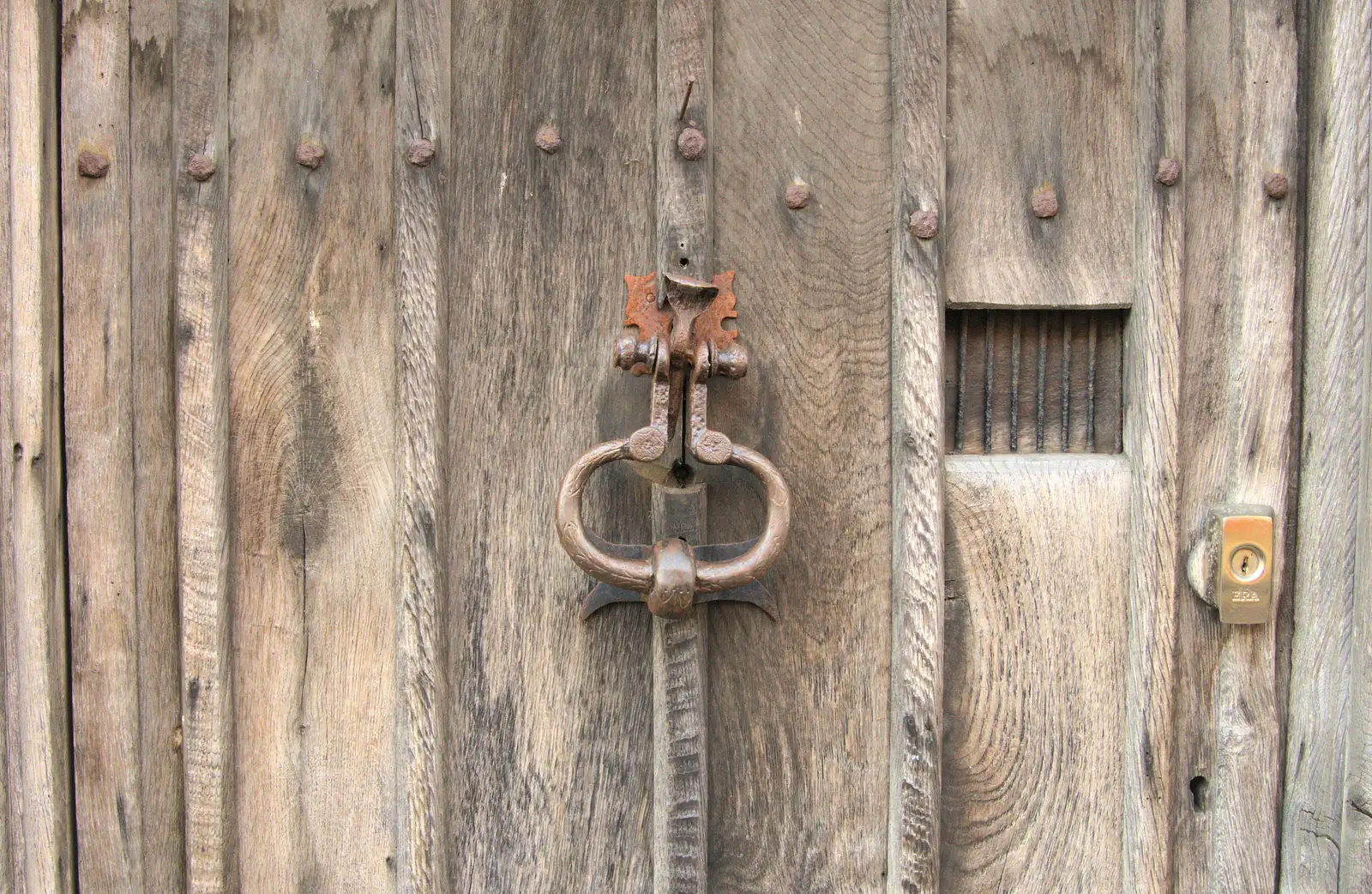 An interesting door knocker, from A Day in Lavenham, Suffolk - 22nd January 2017