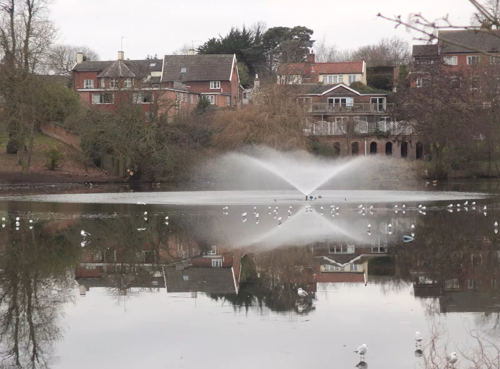 Mirror reflections in the ice, from Grandad's Fire and SwiftKey Moves Offices, Eye and Paddington - 23rd January 2017