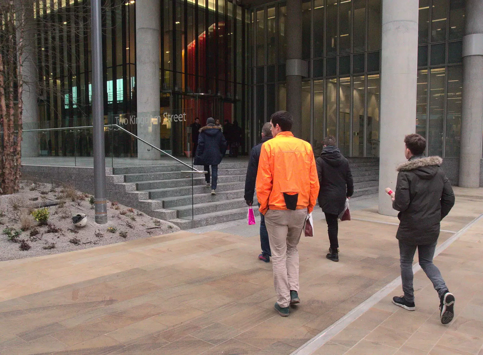 The steps of Two Kingdom Street, from Grandad's Fire and SwiftKey Moves Offices, Eye and Paddington - 23rd January 2017