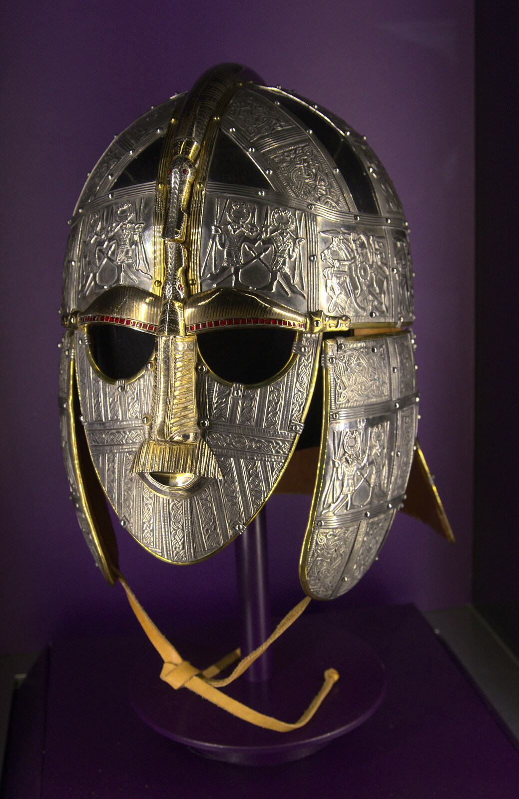 Another helmet reproduction from A Trip to Sutton Hoo, Woodbridge, Suffolk - 29th January 2017