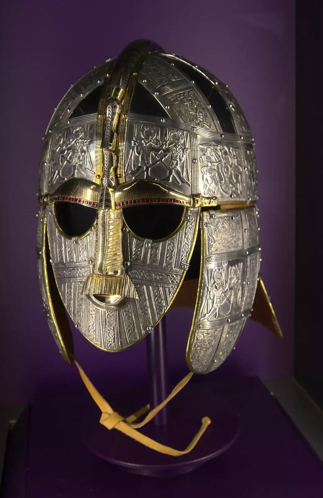 Another helmet reproduction, from A Trip to Sutton Hoo, Woodbridge, Suffolk - 29th January 2017