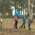 The gang amongst autumn leaves, A Trip to Sutton Hoo, Woodbridge, Suffolk - 29th January 2017