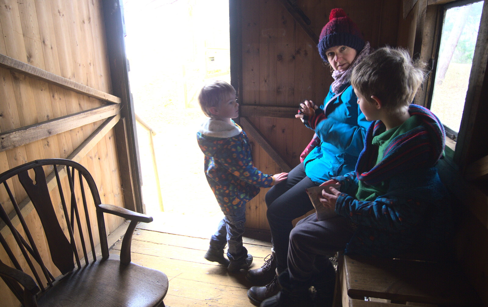 We stop for a snack in a shed from A Trip to Sutton Hoo, Woodbridge, Suffolk - 29th January 2017