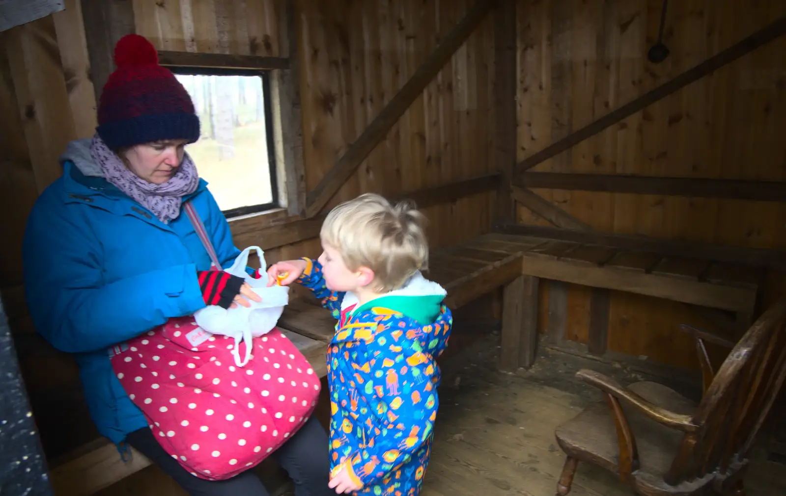 Harry goes for a snack, from A Trip to Sutton Hoo, Woodbridge, Suffolk - 29th January 2017