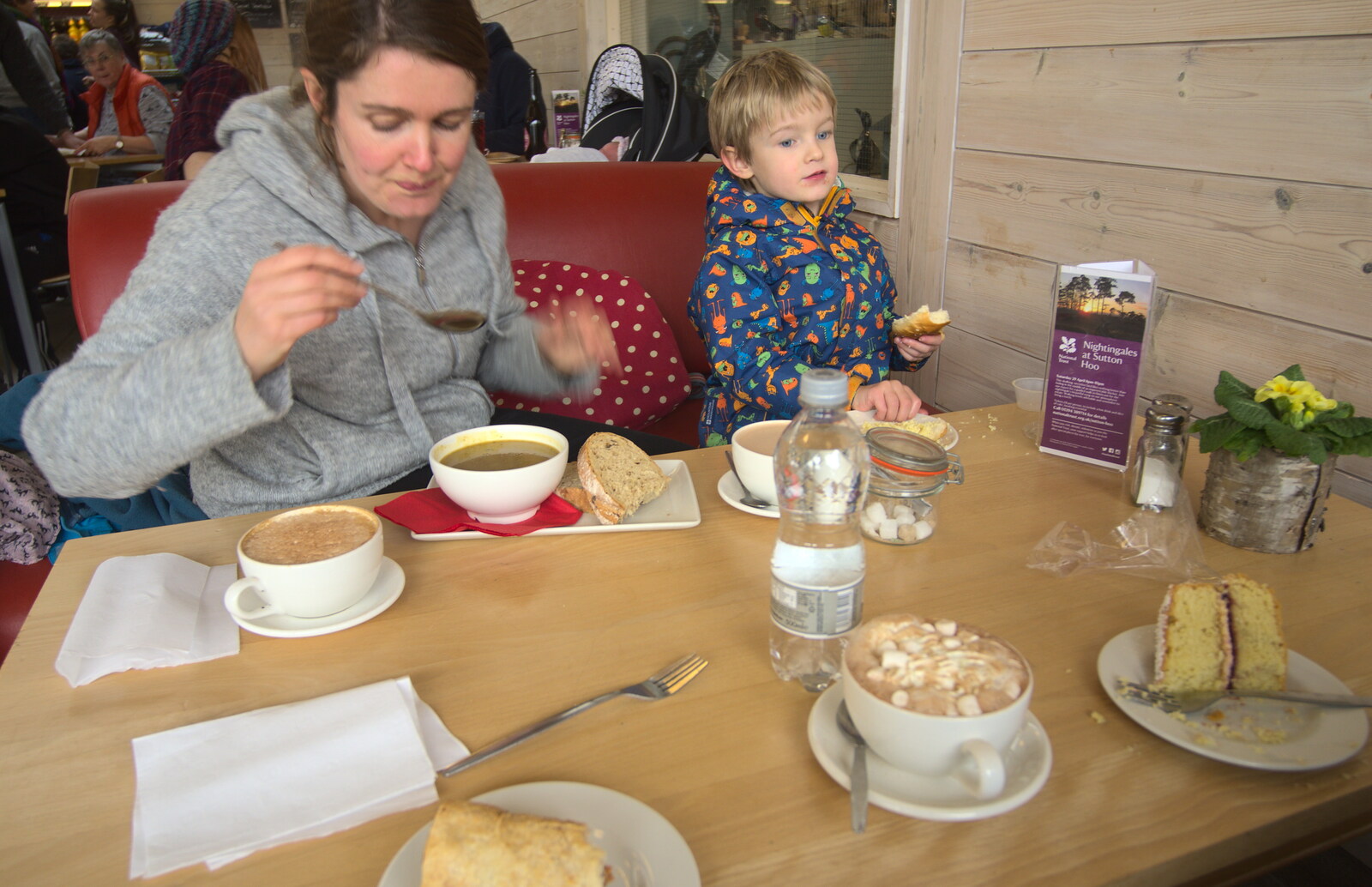 We have lunch in the National Trust café from A Trip to Sutton Hoo, Woodbridge, Suffolk - 29th January 2017