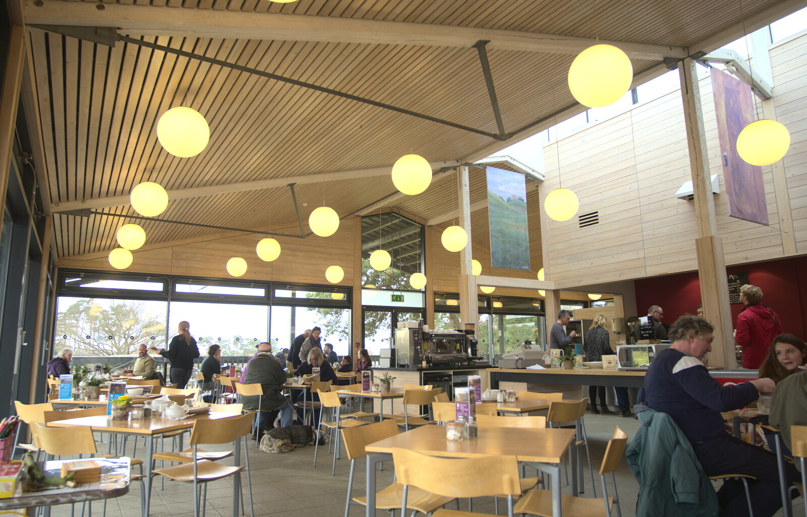 The impressive National Trust café from A Trip to Sutton Hoo, Woodbridge, Suffolk - 29th January 2017