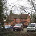 The Swan's car park, A Winter's Walk, Thrandeston, Suffolk - 5th February 2017