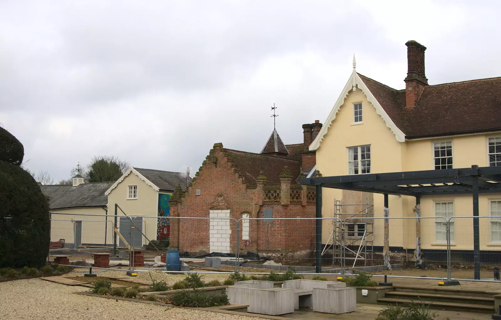 More Oaksmere building, from A Winter's Walk, Thrandeston, Suffolk - 5th February 2017