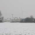 Wind turbines in the grey, A Snowy Day, Brome, Suffolk - 12th February 2017