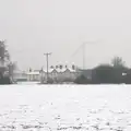 Wind turbines in the grey, A Snowy Day, Brome, Suffolk - 12th February 2017