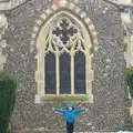 Fred poses, A Snowy Day, Brome, Suffolk - 12th February 2017