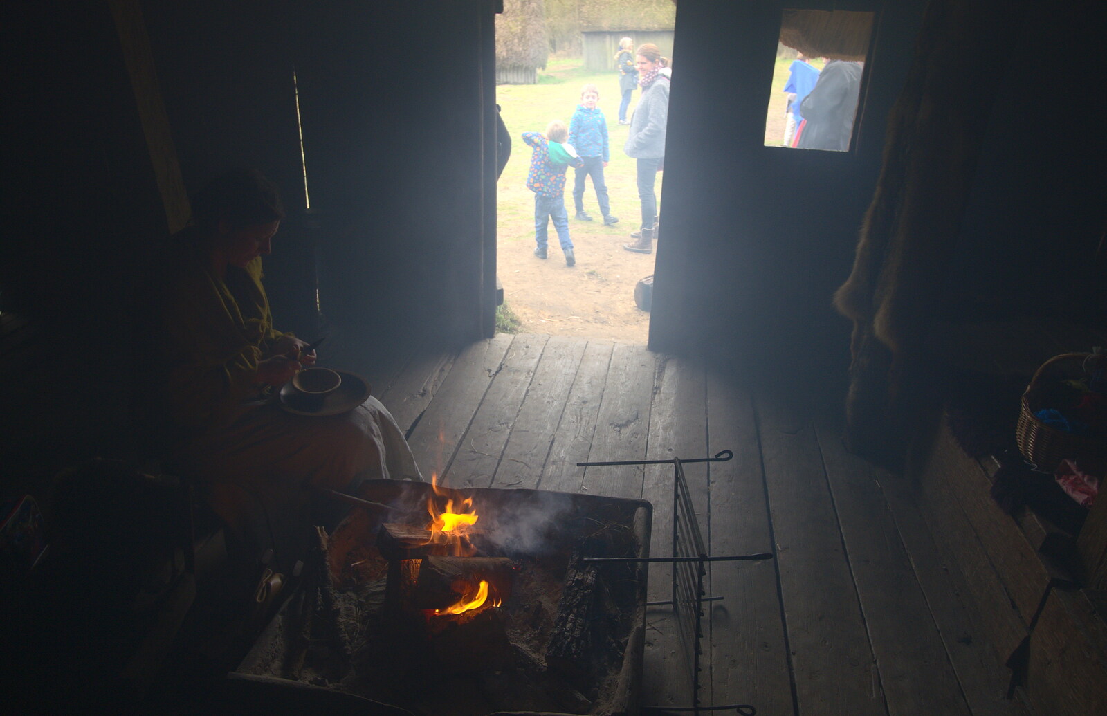 A smoky room - quite nice once you get used to it from An Anglo-Saxon Village, West Stow, Suffolk - 19th February 2017