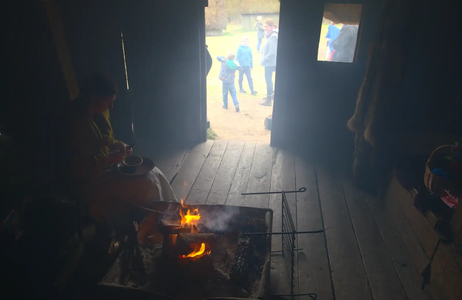 A smoky room - quite nice once you get used to it, from An Anglo-Saxon Village, West Stow, Suffolk - 19th February 2017