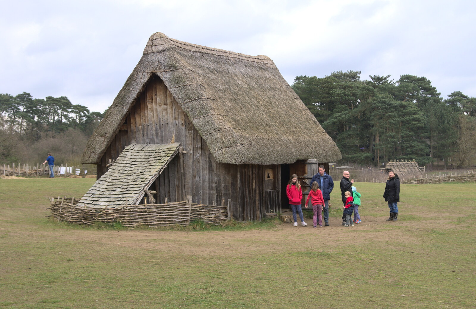 One of the reconstructed buildings from An Anglo-Saxon Village, West Stow, Suffolk - 19th February 2017