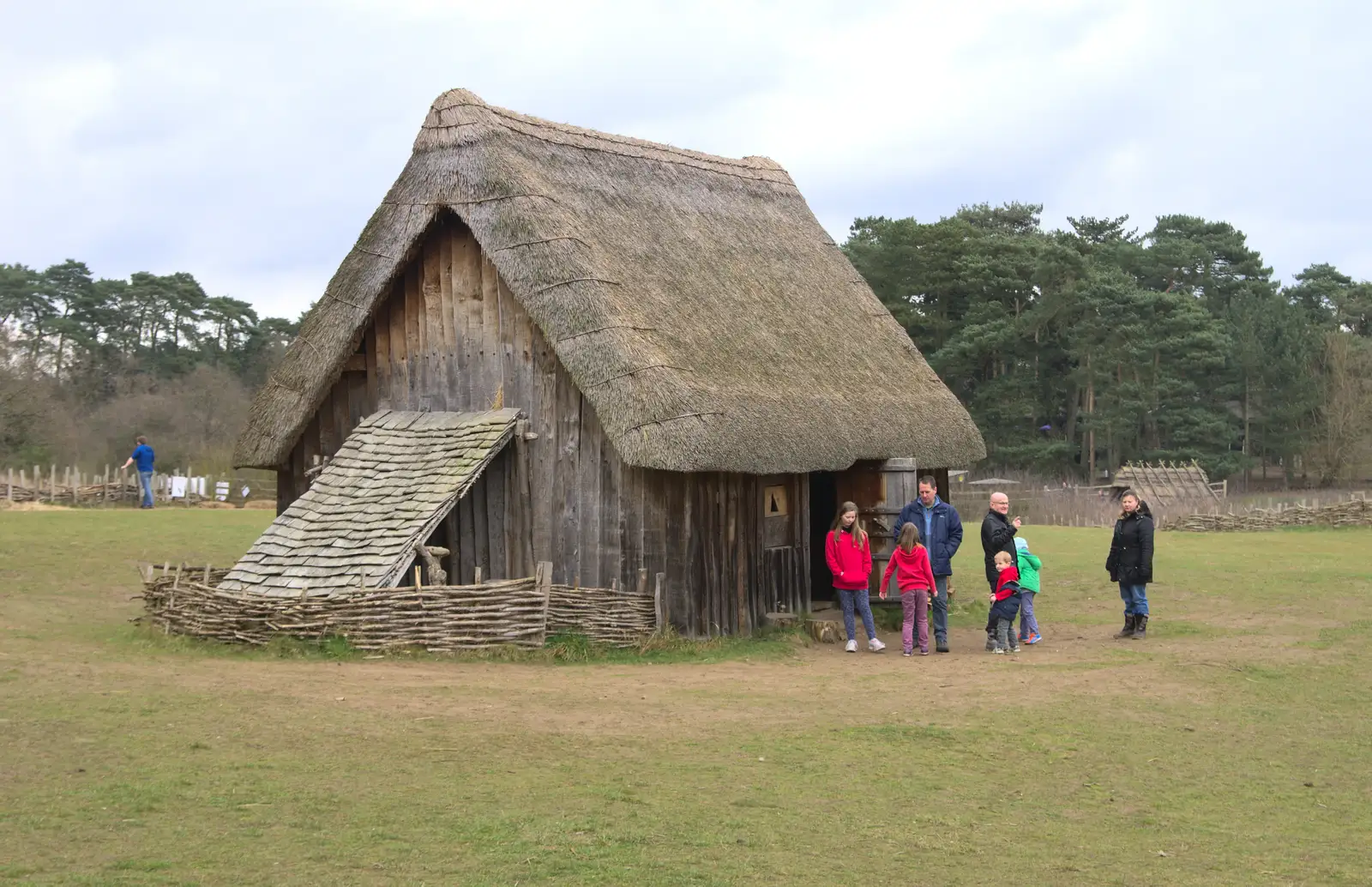 One of the reconstructed buildings, from An Anglo-Saxon Village, West Stow, Suffolk - 19th February 2017